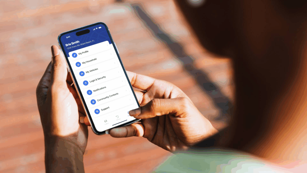 image of a user accessing the MyEnvera app home screen