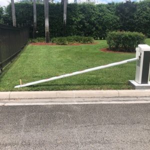 Barrier Arm-connected-to-stake